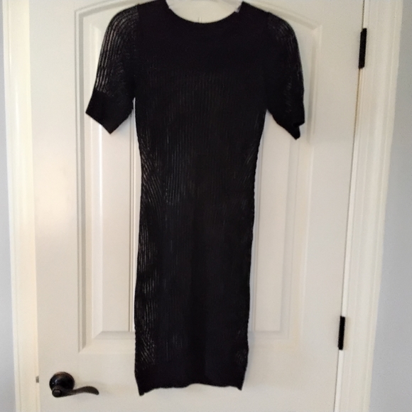 All Saints Black Marlier Dress - 2 - Picture 6 of 8